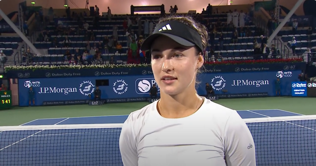 Anna Kalinskaya – Semifinals Post-Match Interview – 2024 Dubai Duty ...